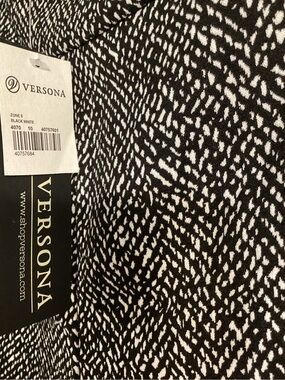 Versona Black and White Printed Ankle